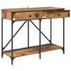 vidaXL Console Table Old Wood 100 x 39 x 78.5 cm Engineered Wood
