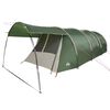 vidaXL Tunnel Tent with Roof Green and White 740 x 370 x 220 cm