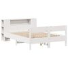 vidaXL Bookcase Bed without Mattress White 120x200cm Solid Wood Pine