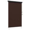 vidaXL Roller Blind Brown 60 x 250 cm Fabric and Aluminum