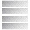 vidaXL Stair Tread Rectangular 4 pcs Silver 80 x 20 cm Aluminium