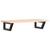 vidaXL Basin Shelf Wall Mounted Steel and Solid Wood Oak
