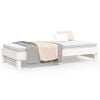 vidaXL Pull-out Day Bed without Mattress White 2x(90x200) cm