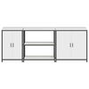 vidaXL Kitchen Storage Set with Shelf Other 3 pcs White Steel