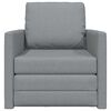 vidaXL Folding Sofa Bed Light Grey 74 x 77 x 81 cm Fabric