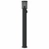 vidaXL Outdoor Floor Lamps with Outlet 3pcs Black 110cm Stainless Steel