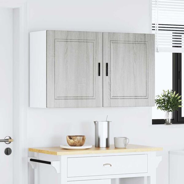 vidaXL Kitchen Wall Cabinets 2 pcs&nbsp;Porto Grey Sonoma Engineered Wood