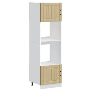 vidaXL Oven Cabinets 2 pcs Lucca Sonoma Oak Engineered Wood