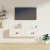 vidaXL Wall Cabinets 2 pcs White 60x30x30 cm Solid Wood Pine
