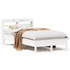 vidaXL Bed Frame without Mattress White 120x200 cm Solid Wood Pine