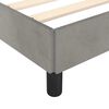vidaXL Bed Frame without Mattress Light Grey 90x190cm Single Velvet