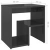 vidaXL Bed Cabinets 2 pcs High Gloss Grey 40x30x40 cm Engineered Wood
