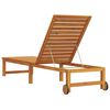 vidaXL Sun Lounger Reclining Brown 53 x 202 x 89cm Solid Acacia wood