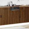vidaXL Dishwasher Panel Porto Brown Oak 45x1,5x67 cm Engineered Wood