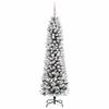 vidaXL Artificial Christmas Tree with 150 LEDs with Stand White 150 cm