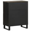 vidaXL Sideboard Black 60x33x75 cm Solid Wood Mango