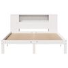 vidaXL Bookcase Bed without Mattress White 140x190cm Solid Wood Pine