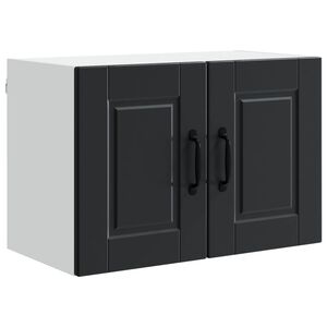 vidaXL Wall Cabinet PORTO Black 60 x 31 x 40 cm Engineered Wood