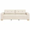 vidaXL Sofa Beige 221 x 78 x 80 cm Linen