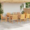 vidaXL Garden Dining Set 9 pcs Brown Solid Acacia Wood