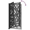 vidaXL Garden Gate Black 100x175 cm Steel Light Design