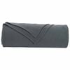 vidaXL Throw Blanket Dark Grey 210 x 140 cm Fleece