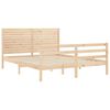 vidaXL Bed Frame without Mattress King Size Solid Wood