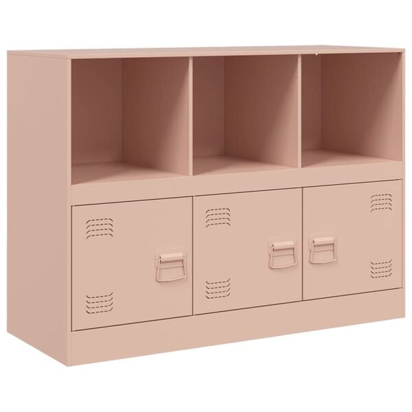vidaXL Sideboard Pink 99x39x73 cm Steel