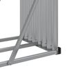 vidaXL Log Holder Silver 180x45x100 cm Galvanised Steel