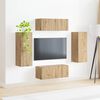 vidaXL TV Wall Cabinet Set 4 pcs Artisan Oak Engineered Wood