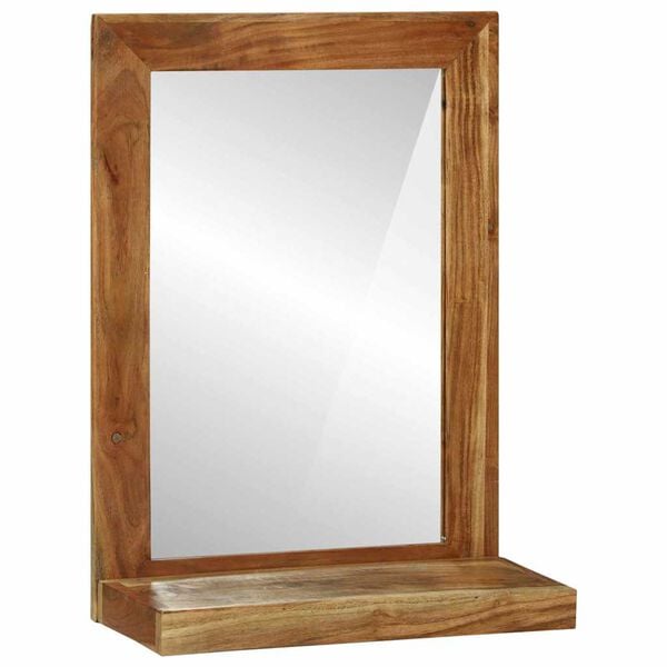 vidaXL Bathroom Mirror Brown 50 x 22 x 70 cm Solid Acacia Wood