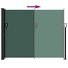 vidaXL Retractable Side Awning Dark Green 160x600 cm
