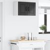 vidaXL Kitchen Cabinet with Door Black 60 x 31 x 40 cm Engineered Wood