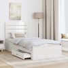 vidaXL Bed Frame with Drawer with Headboard Manual Engineered Wood