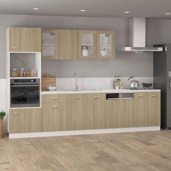vidaXL Dishwasher Panel Lyon Sonoma Oak 59.5x3x67 cm Engineered Wood