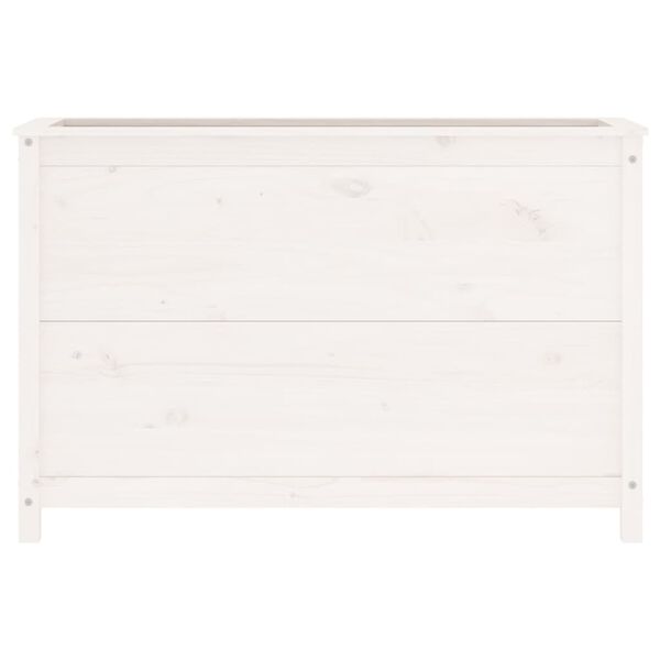vidaXL Garden Raised Bed White 119.5x40x78 cm Solid Wood Pine