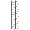 vidaXL Wall-mounted Wine Rack for 24 Bottles Black Iron