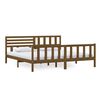 vidaXL Bed Frame without Mattress Honey Brown Solid Wood 200x200 cm