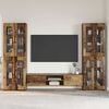 vidaXL TV Cabinet Set with Drawer FLORIN Old Wood Engineered Wood