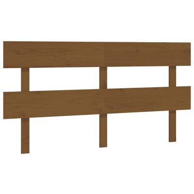 vidaXL Bed Headboard Honey Brown 154x3x81 cm Solid Wood Pine