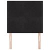 vidaXL Headboard with Headboard Black 90 cm Faux Leather