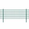 vidaXL Fence Posts 20 pcs Green 130 cm Galvanised Steel