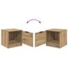 vidaXL Bed Cabinet 2 pcs Artisan Oak 40 x 39 x 40cm Engineered Wood