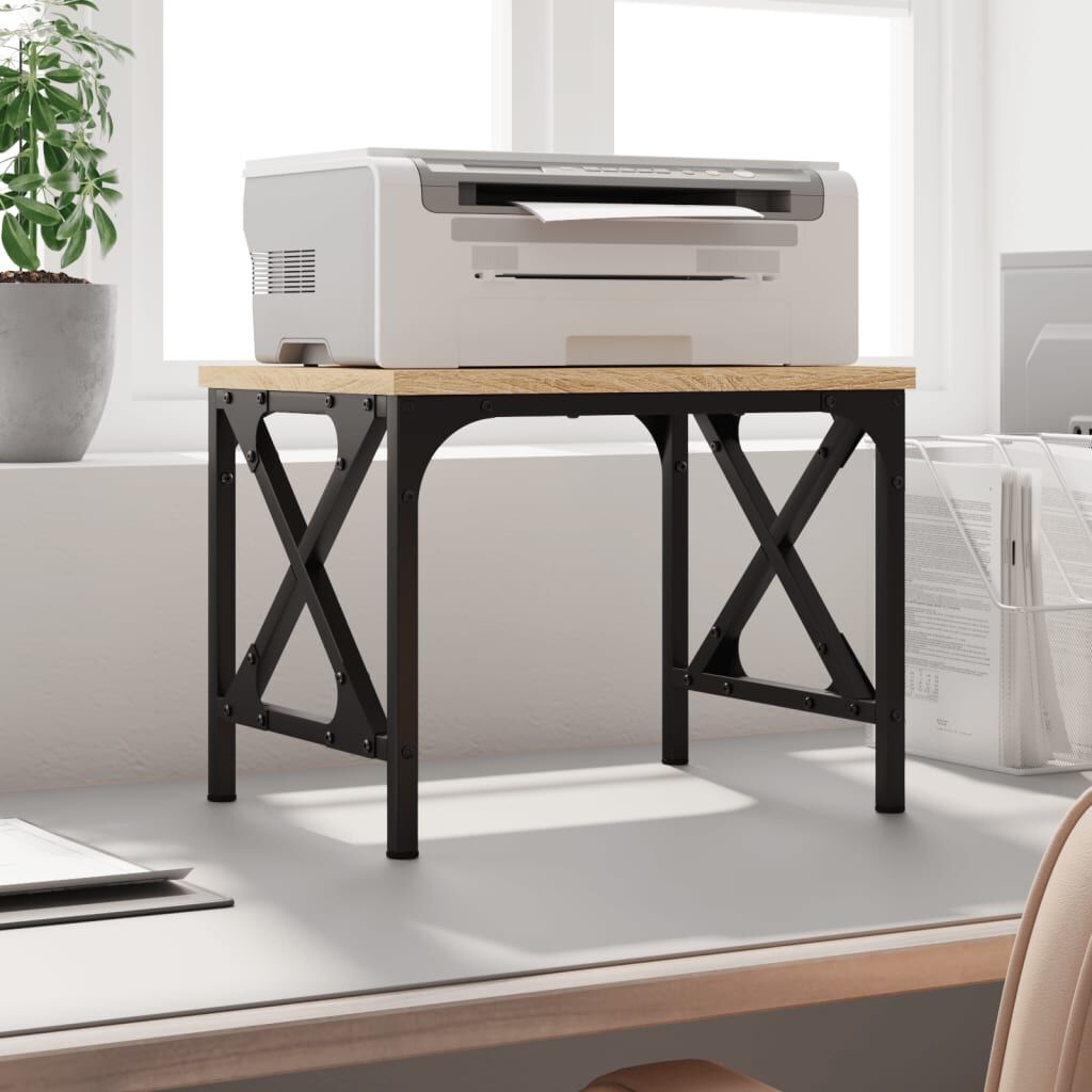 vidaXL Printer Stand Sonoma Oak 40x30x31 cm Engineered Wood vidaXL