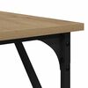 vidaXL Desk Artisan Oak 149 x 149 x 75 cm Engineered Wood