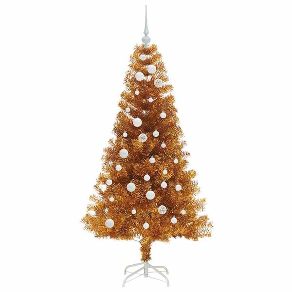vidaXL Christmas Tree with 150 LEDs with Stand Gold 150 cm PET