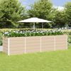 vidaXL Planter Ivory 320 x 80 x 75 cm Steel