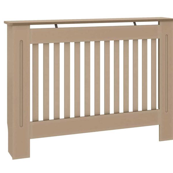 vidaXL Radiator Cover 2 pcs Brown 112 x 19 x 81.5cm Engineered Wood