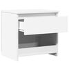 vidaXL Bedside Cabinet High Gloss White 40x30x39 cm Engineered Wood