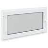 vidaXL Basement Window RISOR 110 x 70 cm PVC and Glass White